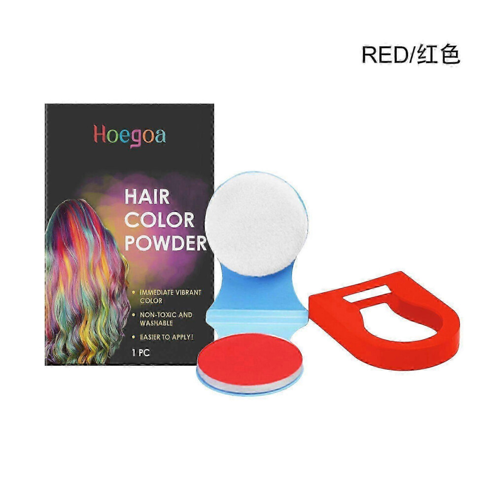(red) Disposable Hair Chalk Powder Temporary Hair Tool Dye Styling Spray Color Paint Salon Pastel Hair Color Accessories
