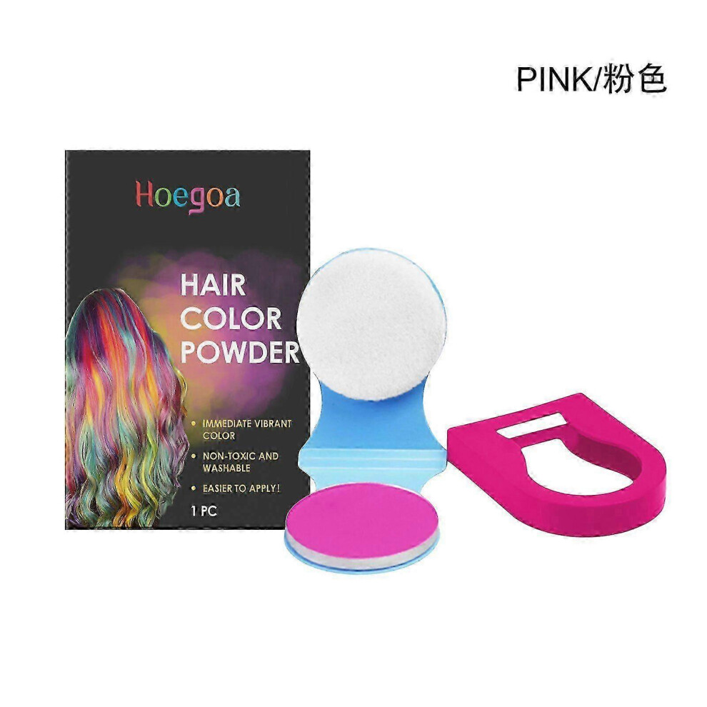 (Pink) Disposable Hair Chalk Powder Temporary Hair Tool Dye Styling Spray Color Paint Salon Pastel Hair Color Accessories