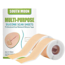 2X Silicone Scar Sheets Silicone Scar Tape Roll Scar Silicone Strips Reusable Scar Removal Sheets