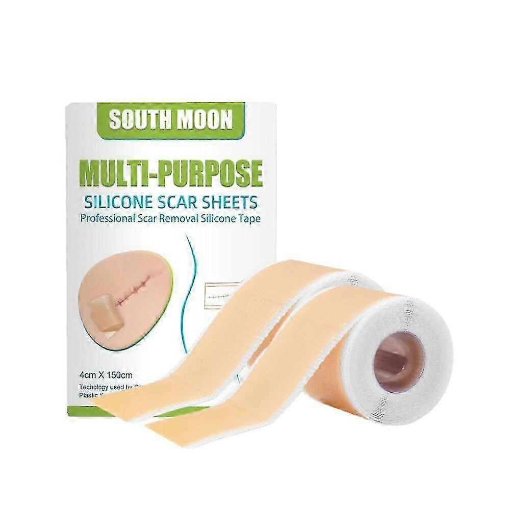 2X Silicone Scar Sheets Silicone Scar Tape Roll Scar Silicone Strips Reusable Scar Removal Sheets