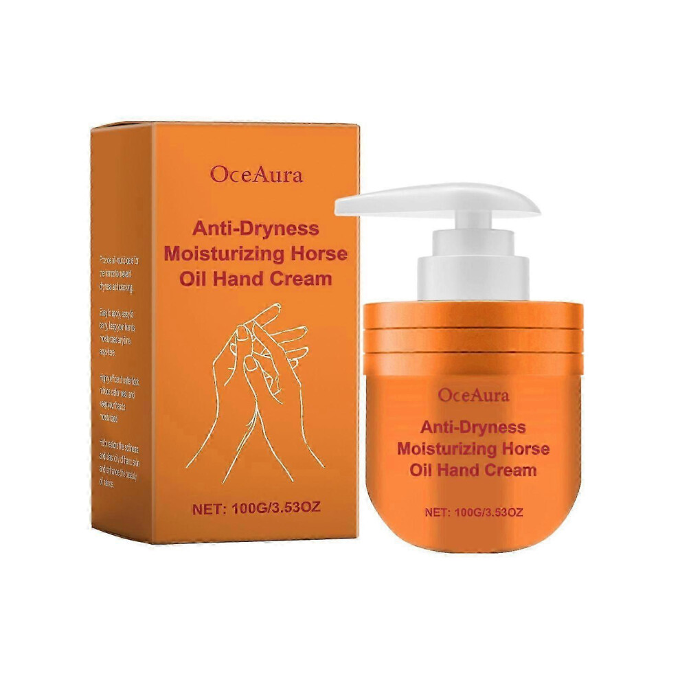 (2Pcs) Anti-Dryness Moisturizing Horse Oil Hand Cream, Horse Oil Hand Foot Cream, to Keep Hands Soft and Smooth