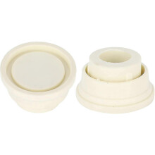(As show, One size) Rubber Pool Ladder Bumpers, Set Of Two White Ladder Bumpers For Swimming Pool Ladders