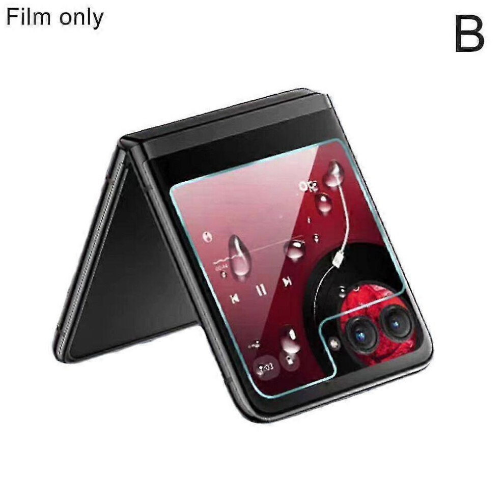 (Small Screen Film, One Size) For Motorola Razr 40 Ultra Clear Tempered Glass Screen Protector Lens Film 5063595962400