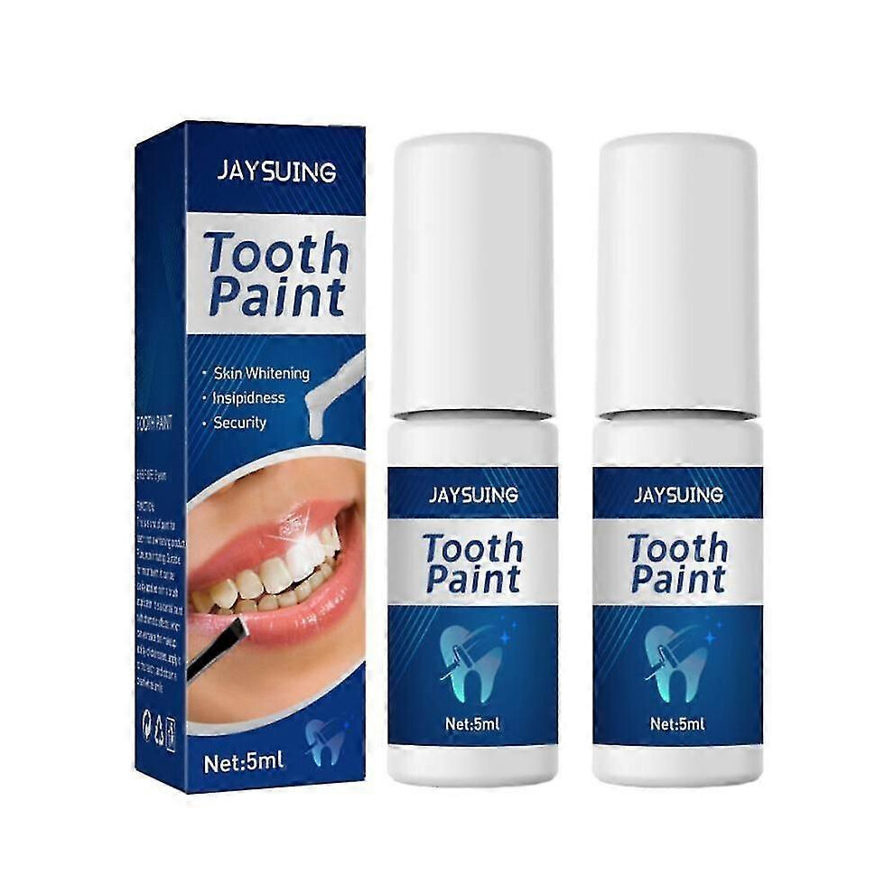 (2pcs) Whitening Tooth Paint,Whitening Paint for Teeth Stain Removal,Instant Whitening of Teeth,Instant Teeth Whitening,Tooth Yellowing Paint,Tooth Pa