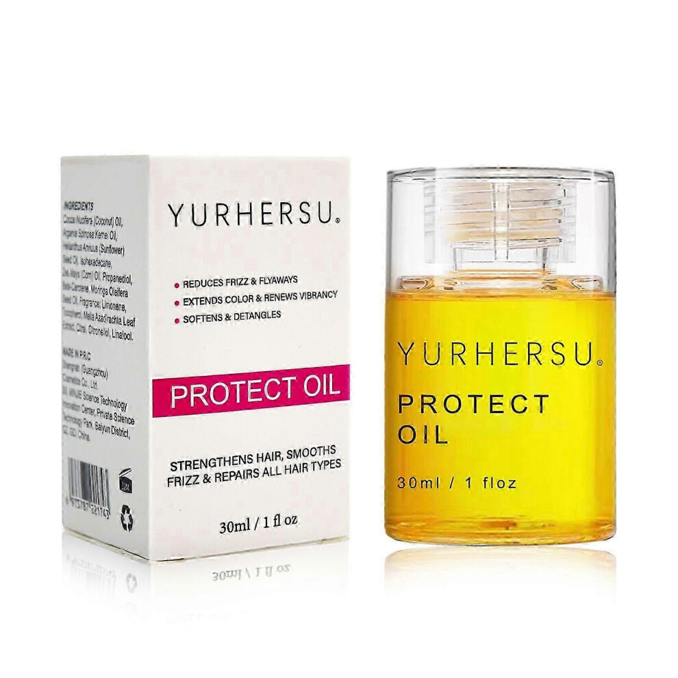 (1PCS) Heat Protectant for Hair - Hair Oil for Frizzy Hair, Damaged, Curly Hair | Hair Growth, Instant Shine, Strong Care Serum for Split Ends Curls -