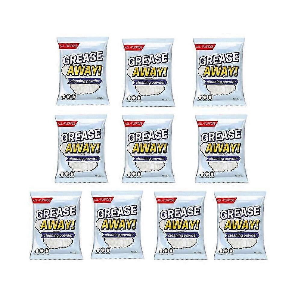 (10pcs) 6/8/10pcs Grease Away Powder Cleaner Powerful Cleaners Home Kitchern Sink Detergent Sodium Bicarbonate Grease Away Powder Cleaning