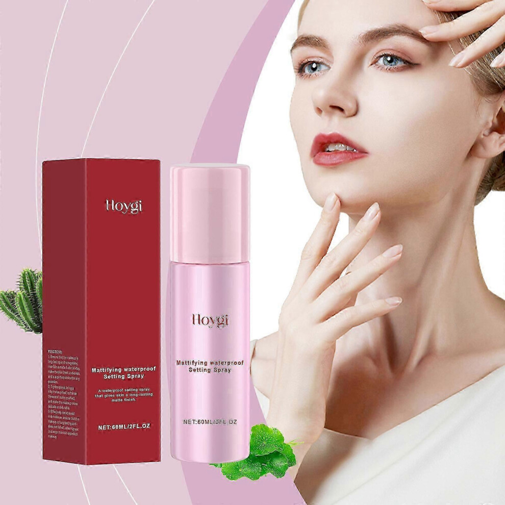 (1Pcs) Mattifying Waterproof Setting Spray for Long Lasting Face Makeup, Lightweight Matte Finishing Fixing Spray, Oil Control Hydrating Make Up Spray