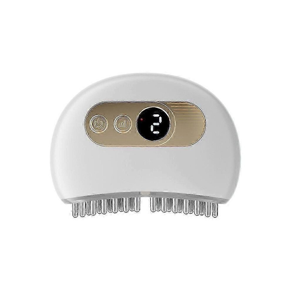 White (White) Tmj Relief Products Jaw, Tmj Relief Massager, Vibration And Heating, Ergonomic Multi-Needle Design Tmj Massage Tool, Effective Jaw & Neck Pain