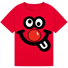 (9-11YR, Red) Red Nose Day Men Women Unisex Top T Shirt Kids Boy