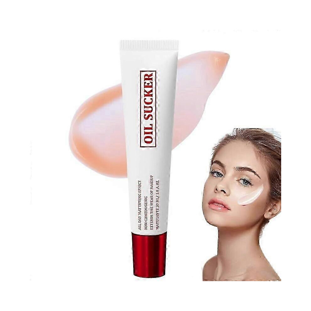 (1pcs) New Oil Sucker, Extreme Mattifying Alkaline Primer, Waterproof and Sweatproof Matte Primer, Oil Absorbing Primer Makeup for All Skin Types