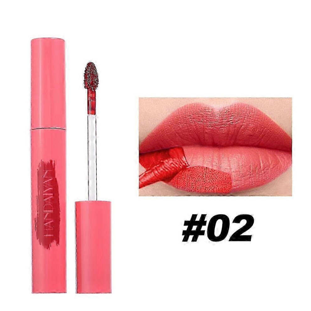 (color02) Peel off Lip Stain Waterproof Peeling Liquid Lipstick Smudge-Proof Lip Gloss