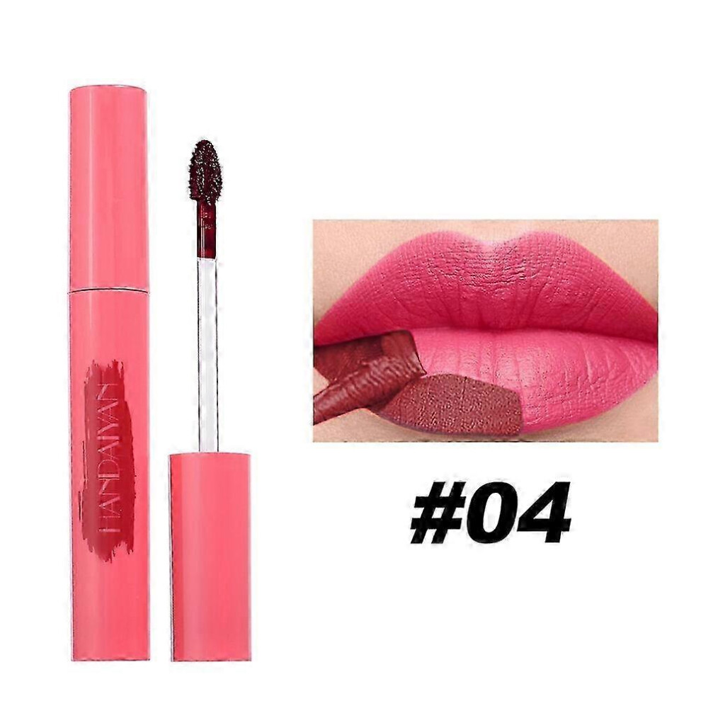 (color04) Peel off Lip Stain Waterproof Peeling Liquid Lipstick Smudge-Proof Lip Gloss