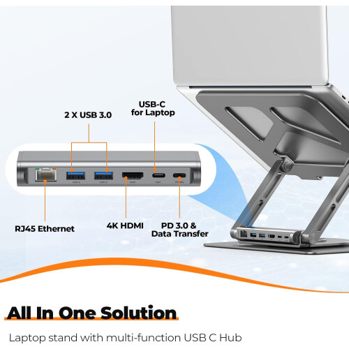 USB C Laptop Docking Station Stand 1