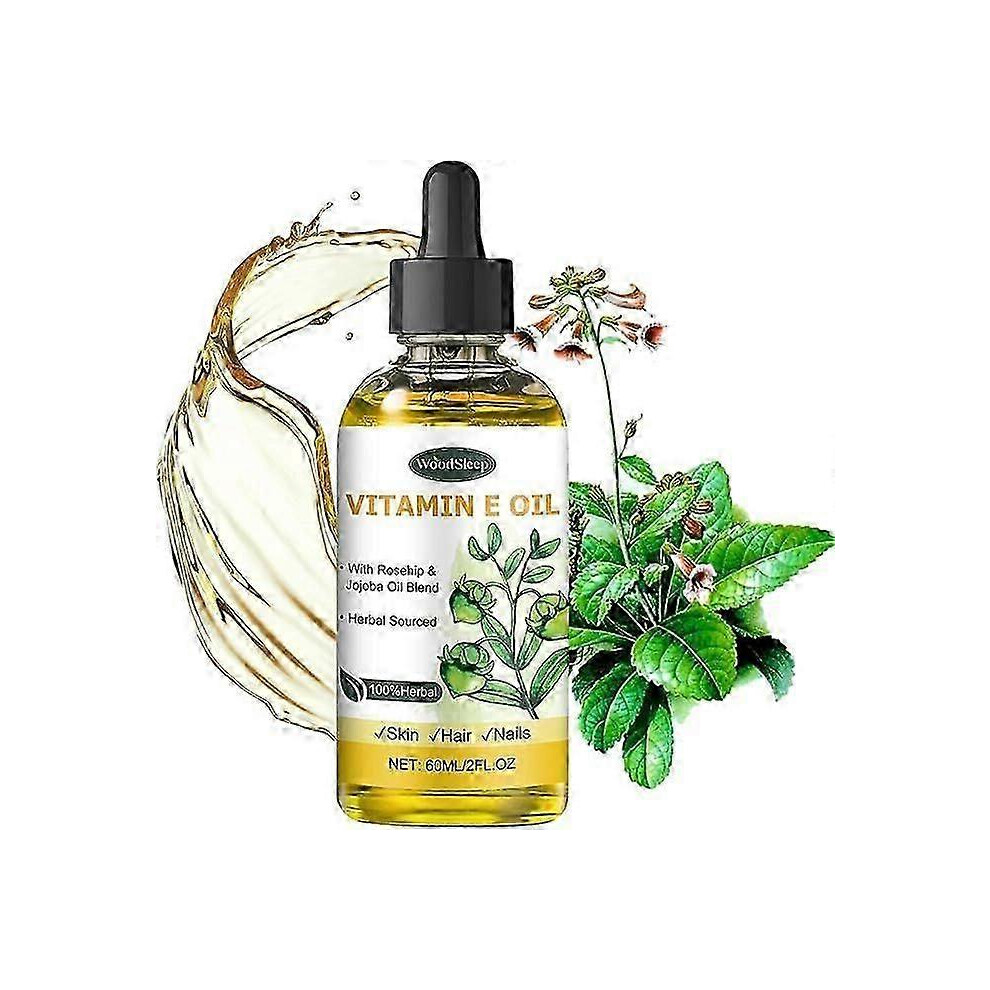 (1pc) Vitamin E Oil For Skin, 100% Natural Vitamin E Oil, Organic Vitamin E Body Oil, Vitamin E Oil For Face, Pure Vitamin E Oil For Hair & Scalp & Na