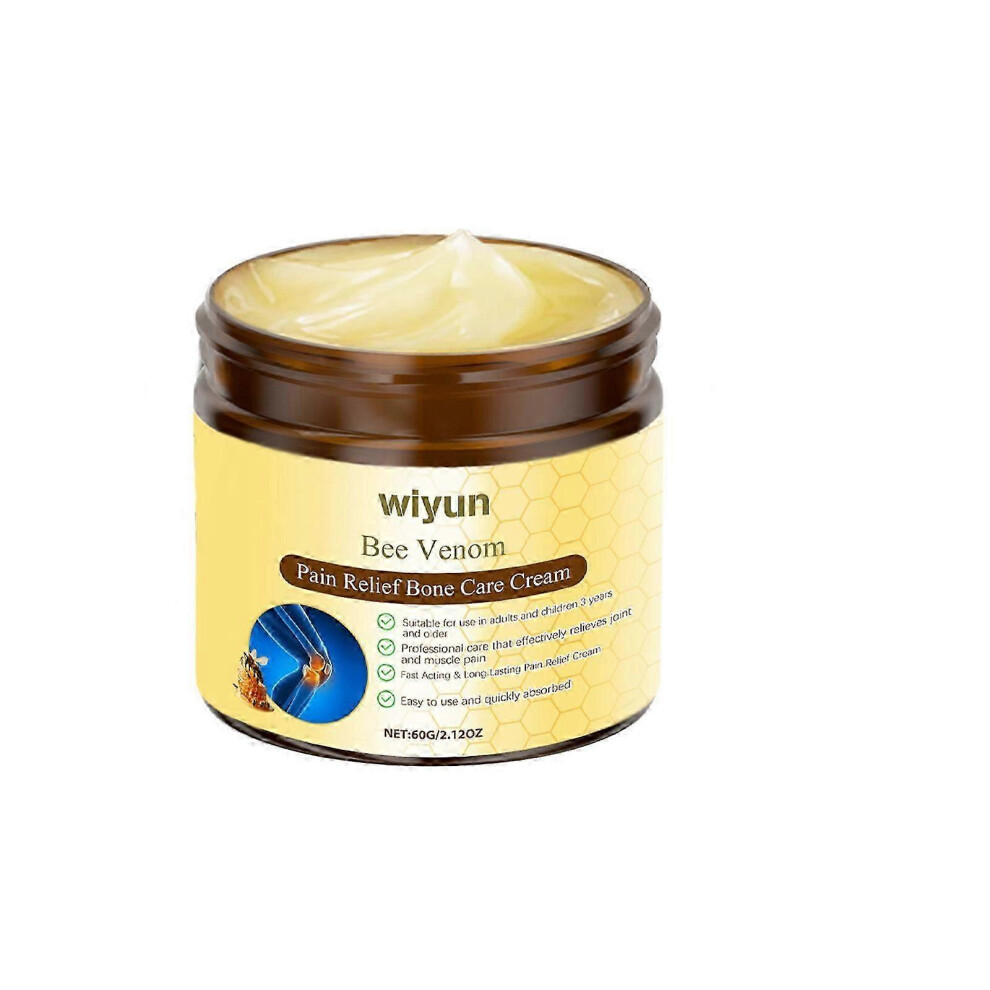 (3Pcs) Bee-Venom Bone Care Cream, Bee-Venom Joint Bone Care Cream, Relieve Pain Relieve Stiffness Massage Cream for Women Men