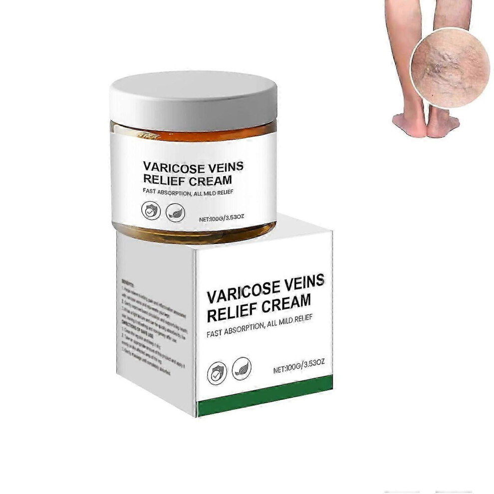 (1pcs) Varicose Relief Cream, Anti-Varicose Cream Varicose Veins, Anti-Varicose Soothing Cream, Varicose Relief Massage Cream For Legs, Capillary