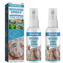 Pet Fur Spray Treatment Allergies Dermatitis Eczema for Cat Dog Remover Mite Flea Lice Itch Relief Anti Fungus Pet Moss Spray