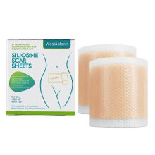 2Pcs Woman Silicone Scar Removal Sheets Tape Strips Soft Washable for Keloid Scars