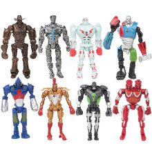 8Pcs Anime Real Steel Adam Raider LED Robot Action Figure Model Kids Toy Gift