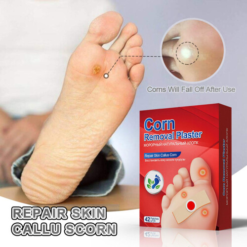 42Pcs/Box Foot Corn Plaster Effective Breathable Waterproof Foot Corn Removal Patch for Skin Care 2