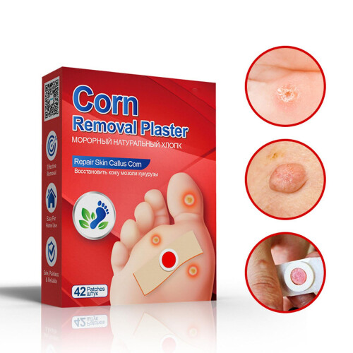 42Pcs/Box Foot Corn Plaster Effective Breathable Waterproof Foot Corn Removal Patch for Skin Care 1