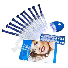 Pro Teeth Whitening Gel Tooth Whitener Dental Oral Bleaching Kit with LED Light