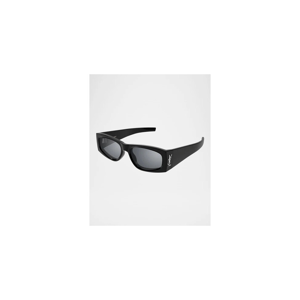 NEW Yves Saint Laurent SLM140-002 Black Black Silver Sunglasses