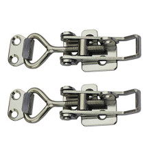Botes d'armoire de boucle de verrouille a verrouillage reglable Poigure de levier pour bascule Catch Catch verrouille en argent plage reglable: