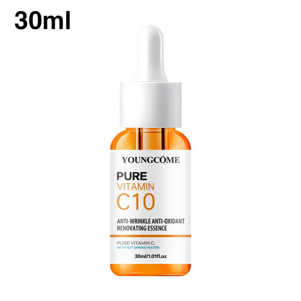 Srj Star (30Ml) Vitamin C Facial Essence Hyaluronic Acid Dark Skin Brighten Serum Fade Fine Lines Moisturizing Repair Dull Serum