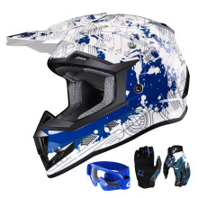 Capacete GLX GX623 para Jovens ATV/Bike - Moderno, Grande - DOT
