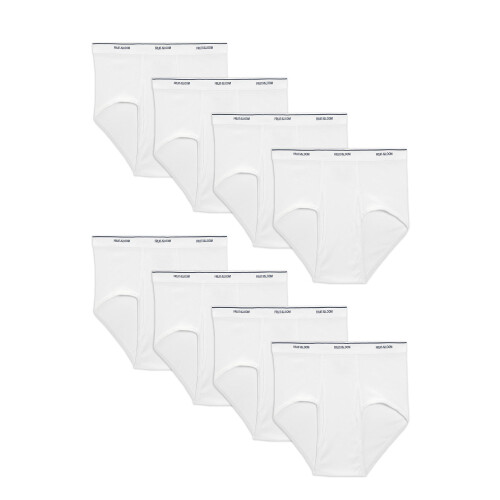 Fruit Of The Loom Fruit of the Loom Heren Basic Brief Multipack Wit (8 Pack) 3X-Large