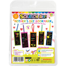 (Mother's Day Bookmark ) Scratch Art Themed Fun Craft Pack