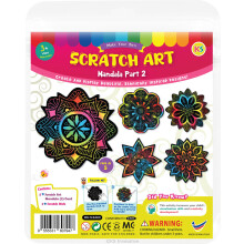 (Mandala Kit - Part 2) Scratch Art Themed Fun Craft Pack
