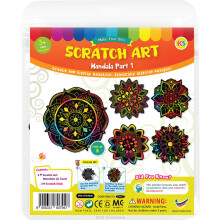(Mandala Kit - Part 1) Scratch Art Themed Fun Craft Pack