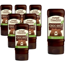 Sweet Freedom Choc Shot Chocolate Flavour Hot Chocolate Syrup 320g, Pack of 6