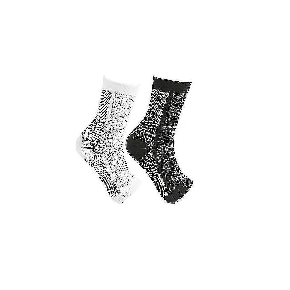 Furtalk (L Xl, One Size) 2Pairs Neuropathy Compression Socks Ankle Arch Support Protect Socks