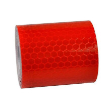 (Z14-Red, One size) Reflective Tape Bicycle 500mmx3m Self-adhesive Reflector Tape-reflective Tape For Trucks Trailers Cars Warning Caution Tape