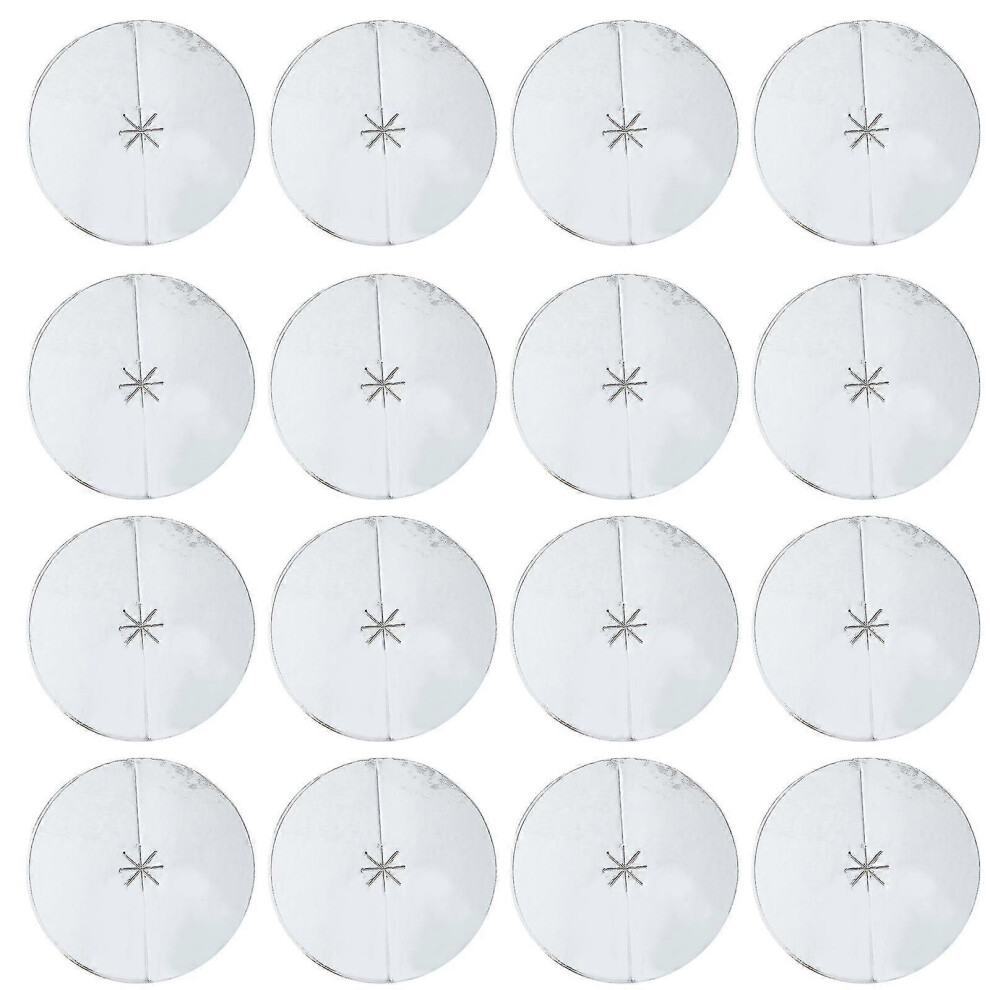 (As Show, One Size) 100Pcs Ear Wax Candle Protective Discs Ear Candles Drip Protectors (Silver) 5062994796081