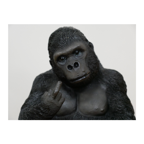Cheeky 'Up Yours' Gorilla Decorative Ornament | Size: Small 1