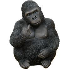 Cheeky 'Up Yours' Gorilla Decorative Ornament | Size: Small