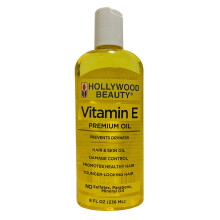 Hollywood Beauty Vitamine E Haar- en Huidolie 8 oz - Voorkomt uitdroging - Stimuleert gezonde haargroei - Herstelt beschadigde huid - Anti-veroudering