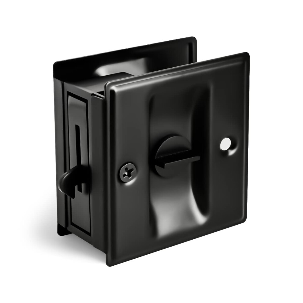 HOMOTEK Privacy Sliding Door Lock with Pull - Replace Old Or Damaged P-image-OPC-PFM2NPP-NEW