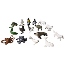 Polar- og havdyr figurer leges?t 16 pcs detaljerede bj?rnehvalfigurer hvalrus penguin leget?j s?t kage toppers f?dselsdag gave til b?rn