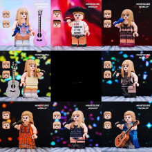 8PCS Taylor Swift Building Block Minifigure MOC Blocks Assembly Toys Fit Lego Gift