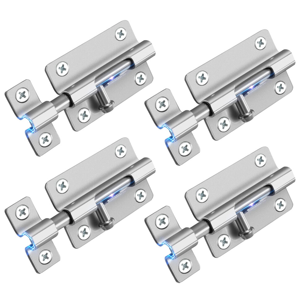 Door Security Slide Latch Lock Keyless Entry Door Lock Thickened Hea 613464530220