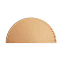 mushie Silikon-Tischset fr Kinder | BPA-freies, rutschfestes Design (Sonnenorange)