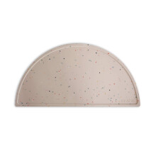 mushie Silikon-Tischset fr Kinder | BPA-freies, rutschfestes Design (Vanille-Konfetti)
