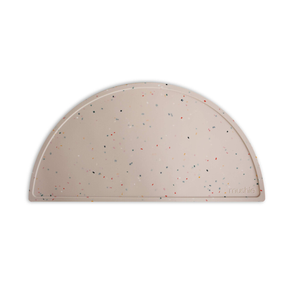 Mushie Silicone Placemat For Kids | Bpa-Free Non-Slip Design (Vanilla Confetti) Snoepje