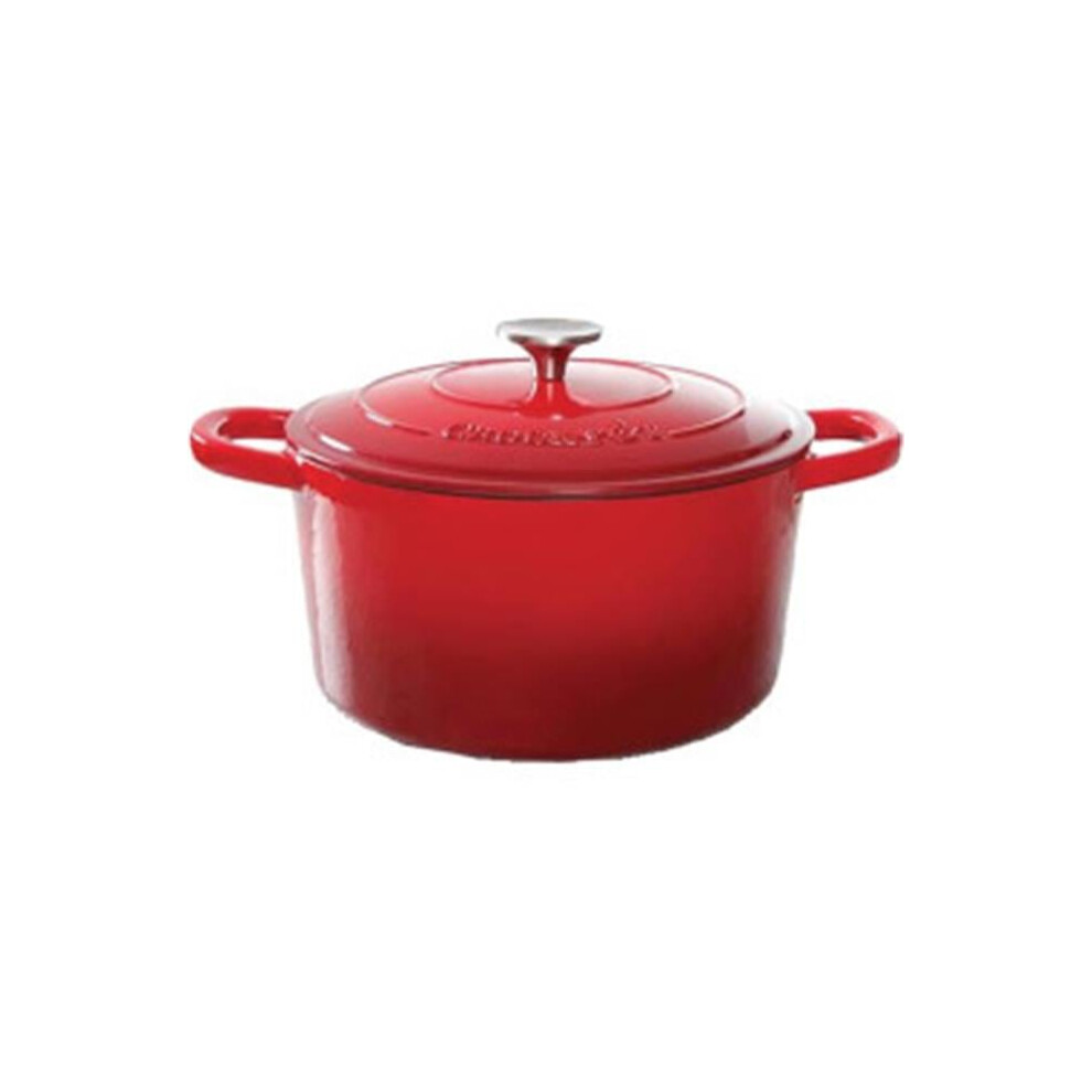Photos - Other Cookware Gibson 69141.02 5 qt CrockPot Dutch Oven, Red 