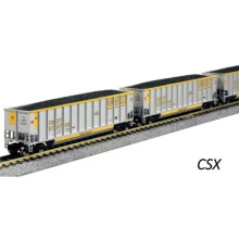 Kato KAT1064632 N Scale CSX Bethgon Coal Hoppers Model Train - Pack of 8